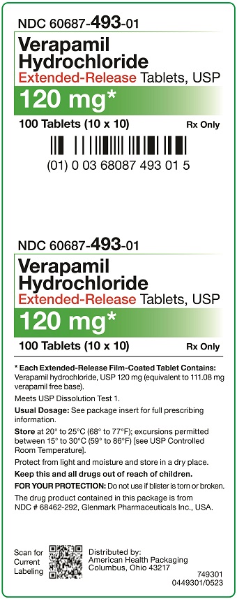 120 mg Verapamil HCl ER Tablets Carton