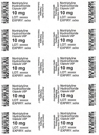 10 mg Nortriptyline Hydrochloride Blister
