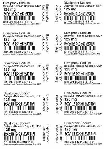 125 mg Divalproex Sodium Delayed-Release Capsule Blister