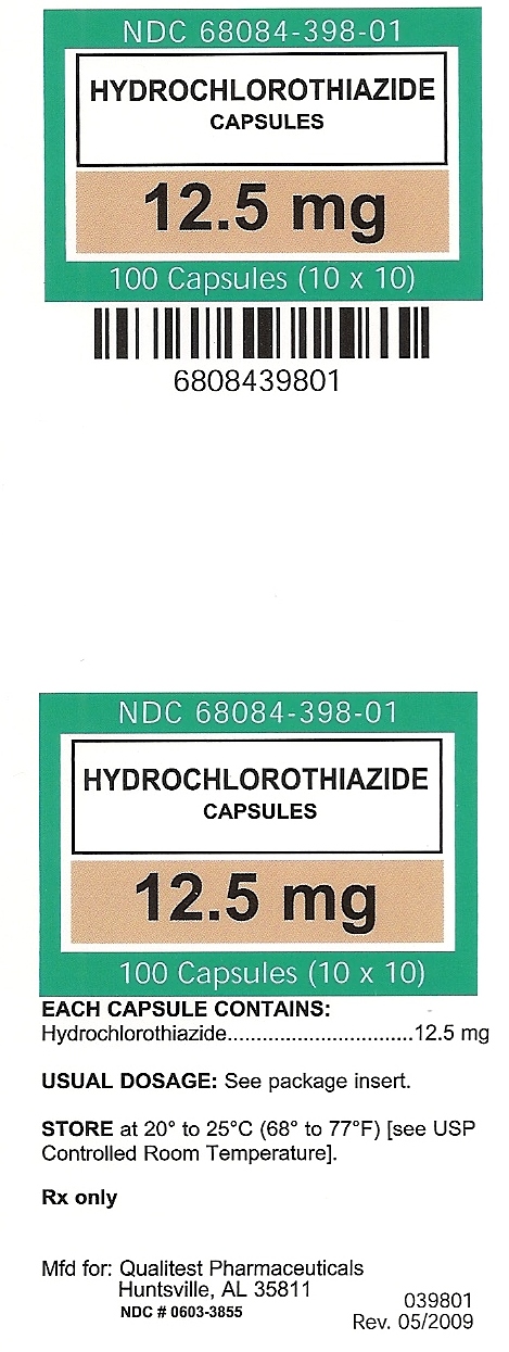 Hydrochlorothiazide 12.5mg label