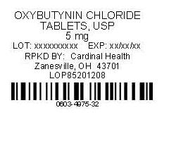 Oxybutynin Chloride Label
