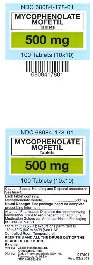 Mycophenolate Mofetil 500 mg tablets
