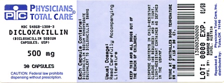 Dicloxacillin Sodium 500 mg Label
