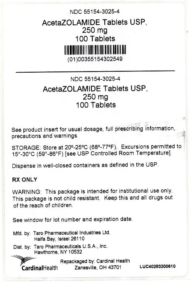 Acetazolamide Carton Label