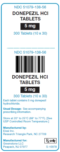 Donepezil HCl Tablets 5 mg Unit Carton Label