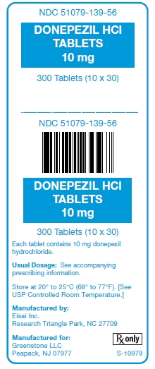Donepexil Hcl Tablets 10 mg Unit Carton Label