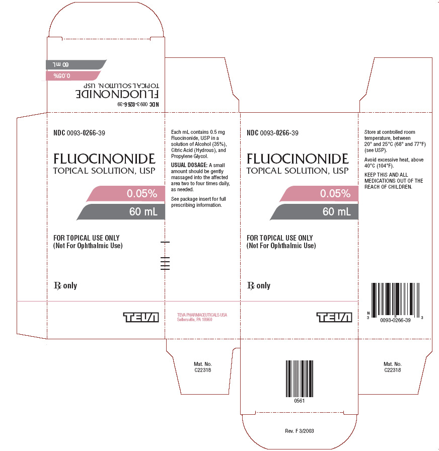 Fluocinonide Topical Solution, USP 0.05% 60 mL Label