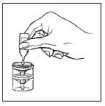 Squeeze the contents of the vial into the solution container of your nebulizer. Discard the empty vial.
