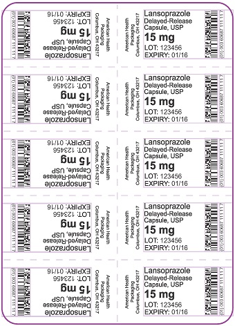 15 mg Lansoprazole DR Capsule Blister