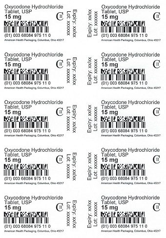 Oxycodone HCL Tablet - Blister - 15 mg