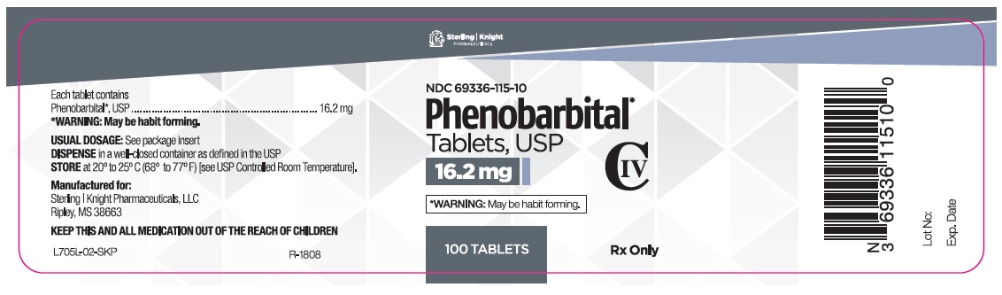 Phenobarbital Tablets 16.2 mg 100 count