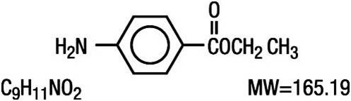 Chemical Structure - Benzocaine