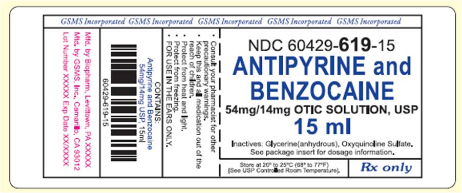 Label Graphic - Antipyrine and Benzocaine