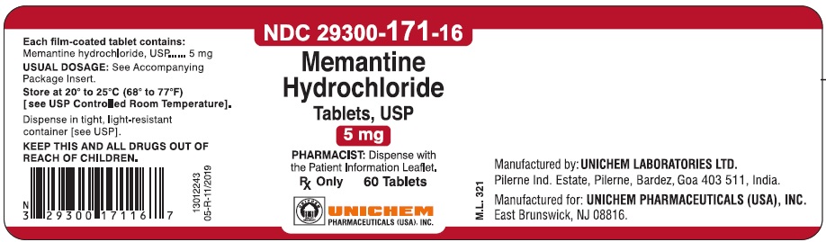 Memantine Hydrochloride Tablets USP 5 mg