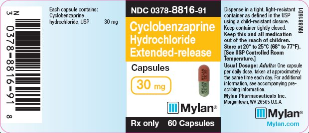 Cyclobenzaprine Hydrochloride Extended-release Capsules 30 mg Bottle