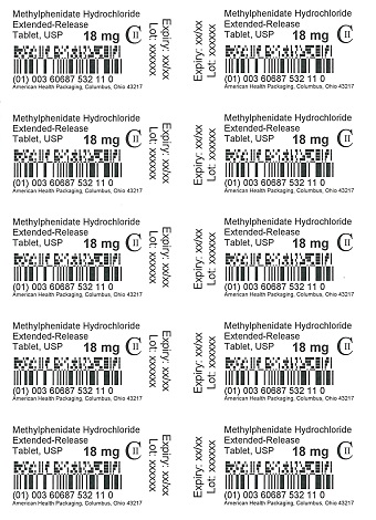 18 mg Methylphenidate Hydrochloride Extended-Release Tablet Blister