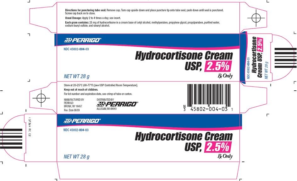 Hydrocortisone Cream USP, 2.5% Carton