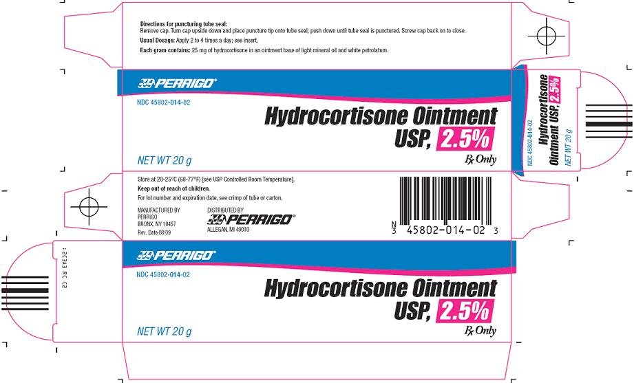 Hydrocortisone Ointment USP, 2.5% Carton