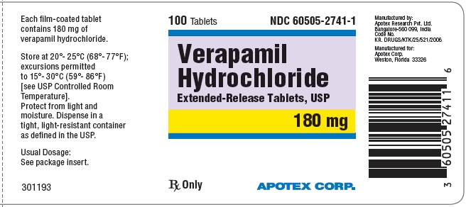 Verapamil HCl-tablets-180 mg-100s