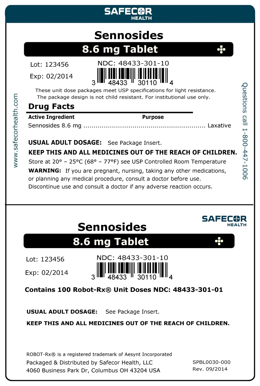 Sennosides 8.6 mg Robot Unit Dose Box Label