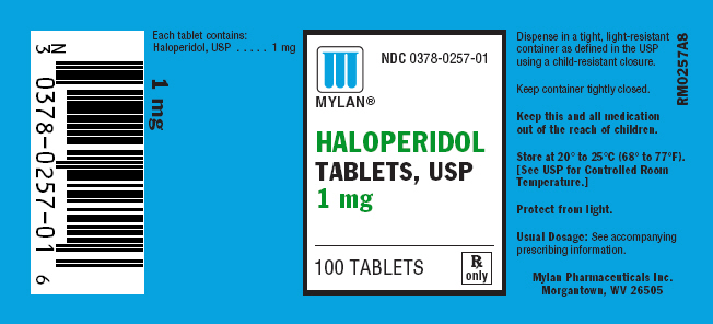 Haloperidol 1 mg in bottles of 100