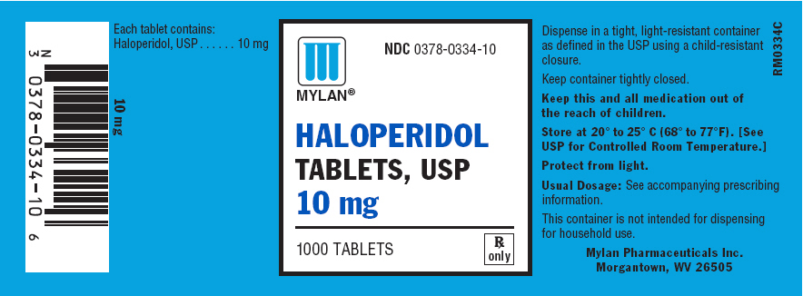 Haloperidol 10 mg in bottles of 1000