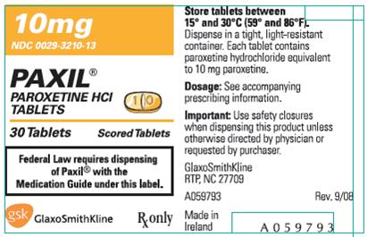 10-mg, 30-tablet bottle label