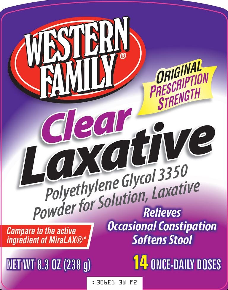 Clear Laxative Front Label