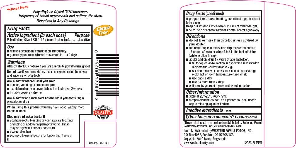 Clear Laxative Back Label
