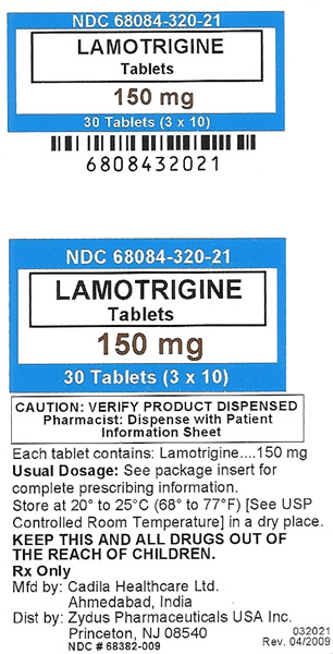 Carton Label: Lamotrigine Tablets 150 mg