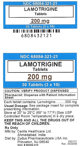 Carton Label: Lamotrigine Tablets 200 mg