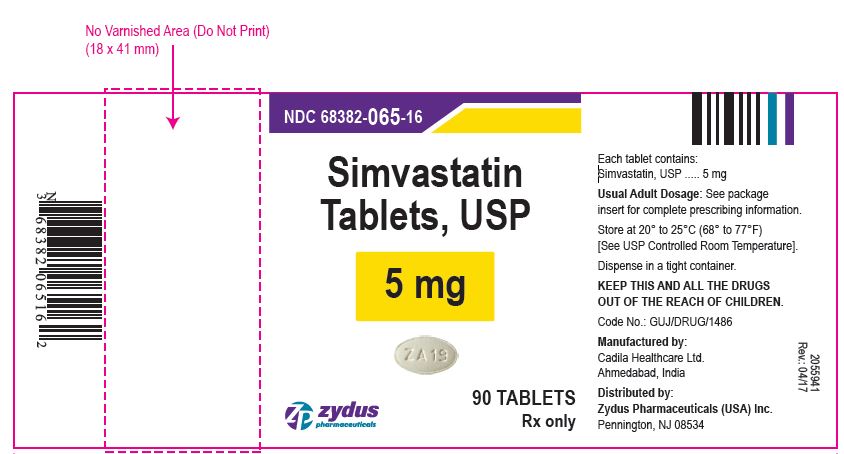 Simvastatin tablets 5 mg