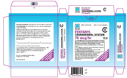 Fentanyl Transdermal System 75 mcg/hr Carton