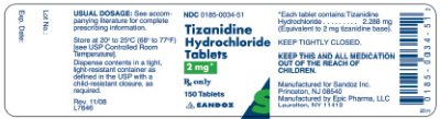 2 mg x 150 Tablets - Label
