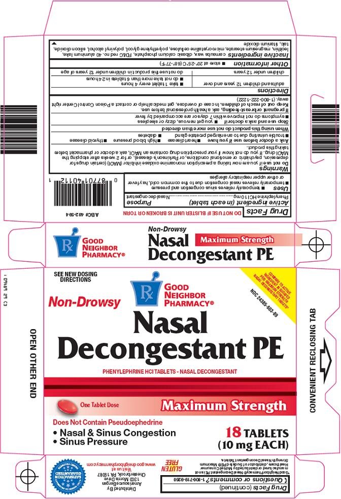 Nasal Decongestant PE Carton