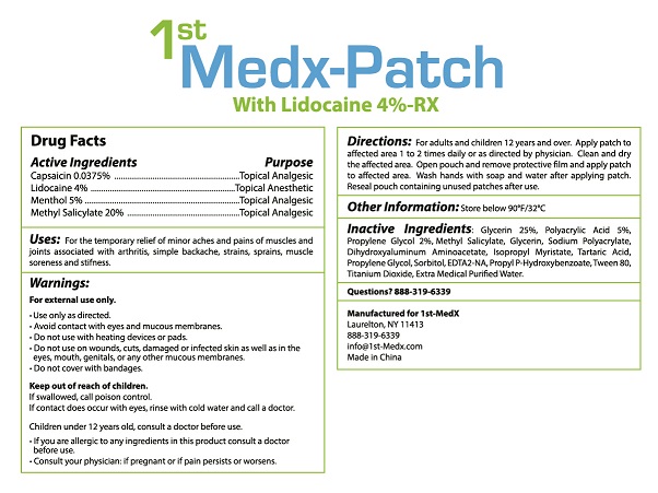 1st Medx_Patch_LBL_Back_10 count