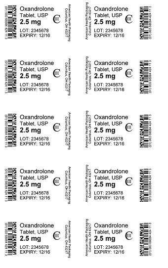 2.5 mg Oxandrolone Tablet Blister