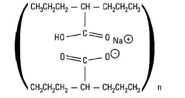 structural formula for divalproex sodium