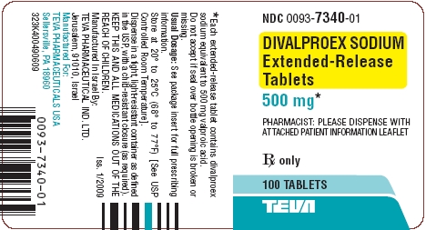 Divalproex Sodium Extended-Release Tablets 500 mg 100s Label