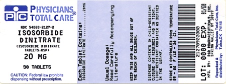 image of 20 mg label