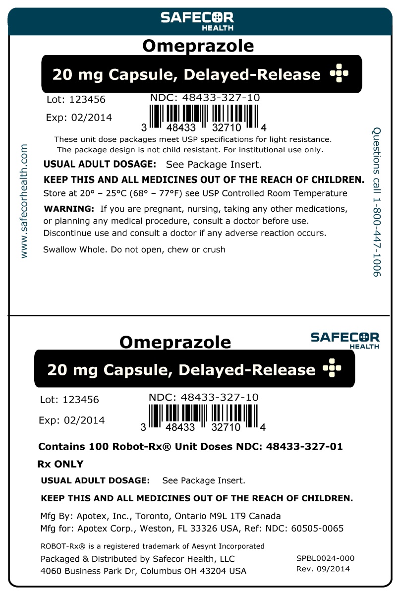 Omeprazole 20 mg DR Robot UD Box Label