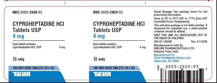 cyproheptadine ud label