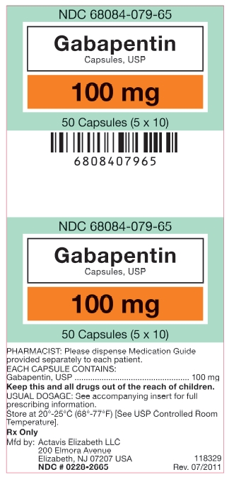 Gabapentin 100 mg capsule (5x10)