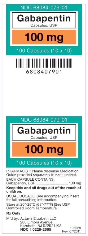 Gabapentin 100 mg capsules (10x10)