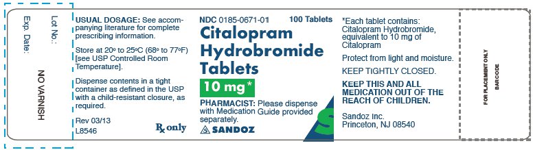 10 mg x 100 Tablets - Label