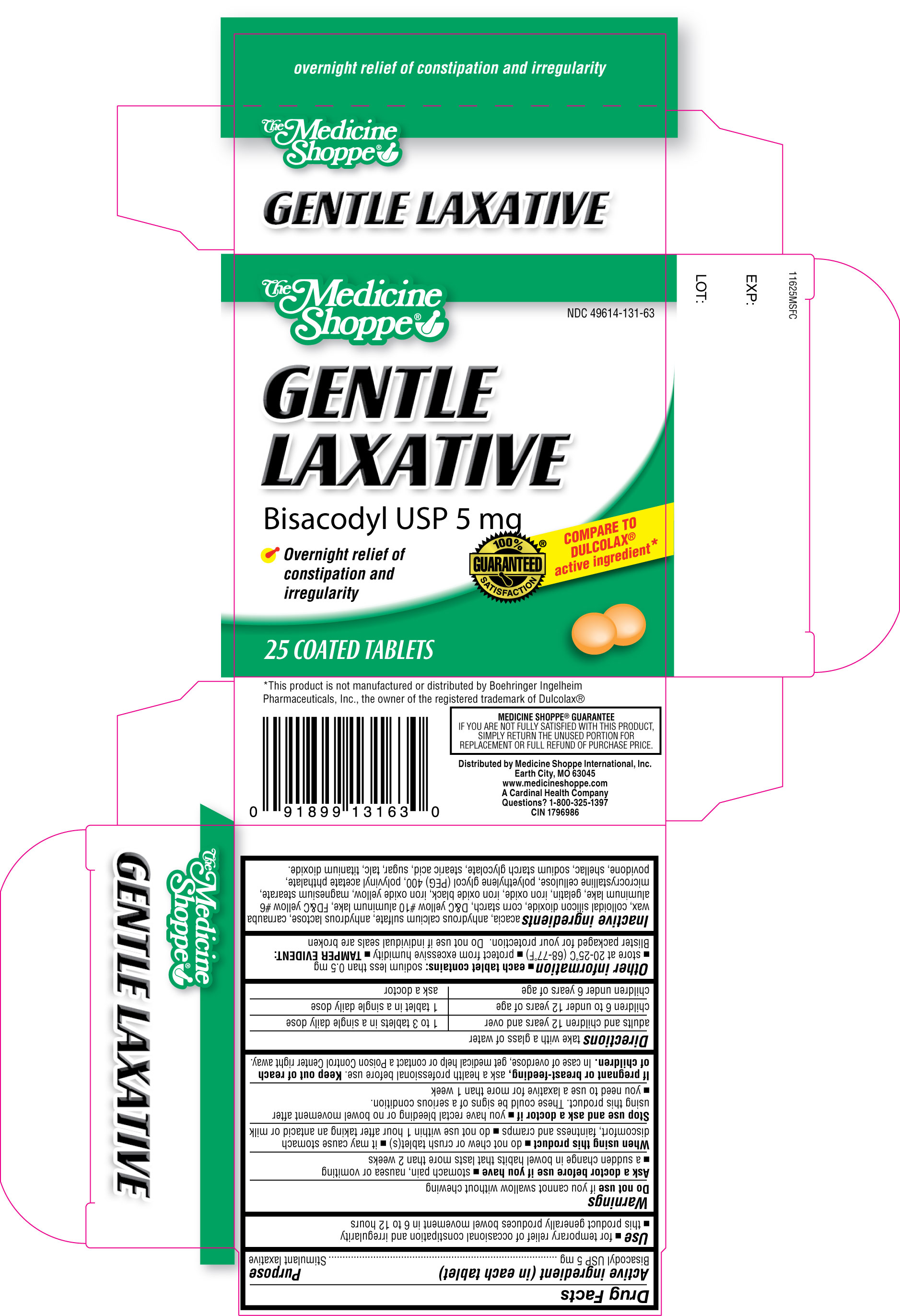 Medicine Shoppe Gentle Laxative 25ct