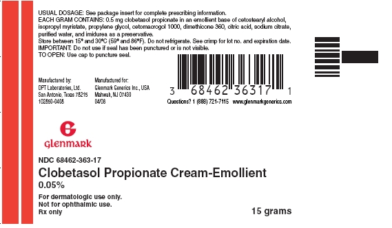 Cream-Emollient 15g Label