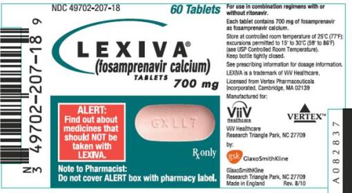 LEXIVA Tablet 700 mg label