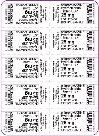 25 mg chlorproMAZINE HCl Tablet Blister