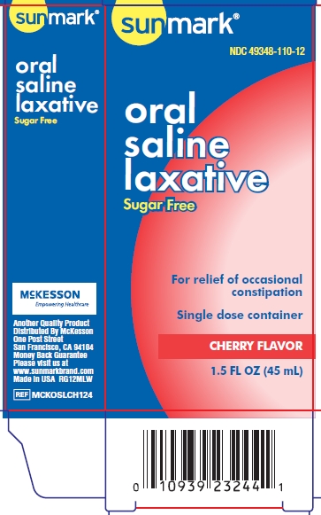 Sunmark Oral Saline Laxative Cherry Flavor Principal Display Panel
